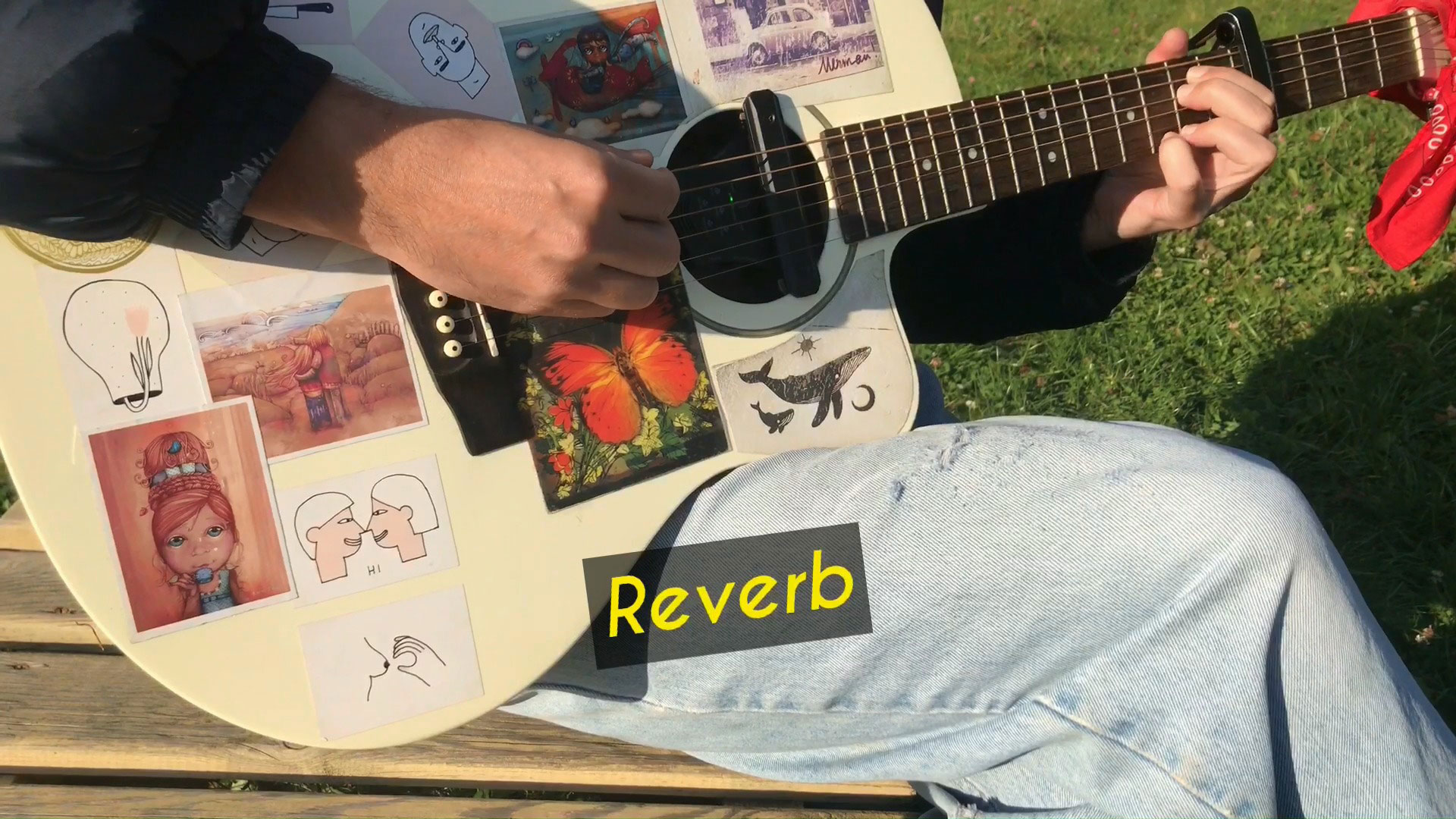 Ефект реверберації (reverb) на звичайній акустиці без комбіка! Звукознімач для акустичної гітари x2 double go (g0)
