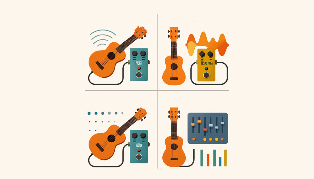 Від акустики до електроніки: приклади ефектів та обробок звуку за допомогою звукознімача для укулеле