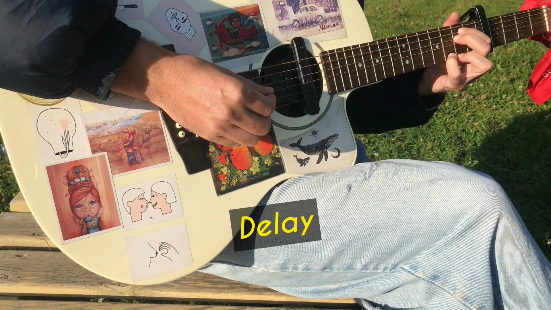 Эффект дилей (delay) на обычной акустике без комбика! Звукосниматель для акустической гитары x2 double go (g0)