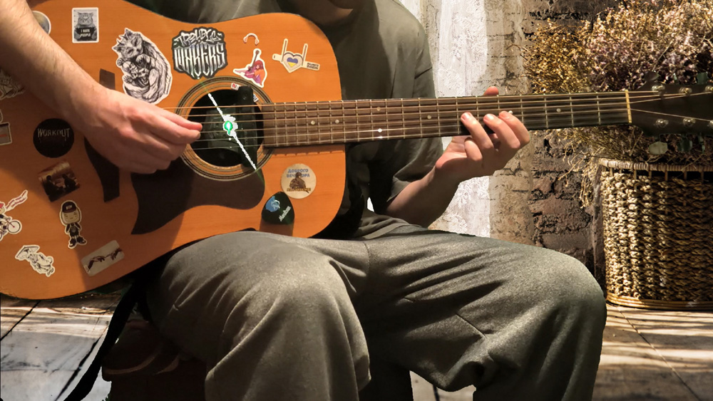 Импровизация на акустической гитаре – лоу-фай чиллхоп с миксом ревер+дилей (reverb+delay)